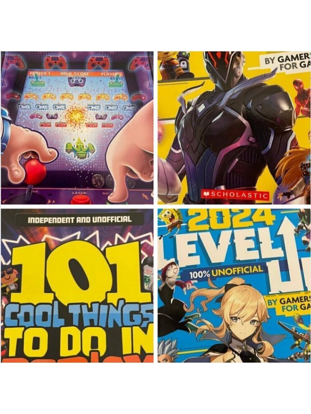 NWOT | Scholastic and Independent Publishers | LOT: 4 Gamer books - appropriate
